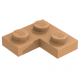 LEGO lapos elem 2x2 sarok, középsötét testszínű (2420)